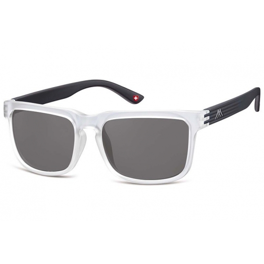 Nerdy okulary przeciwsłoneczne MONTANA S26E czarno-transparentne